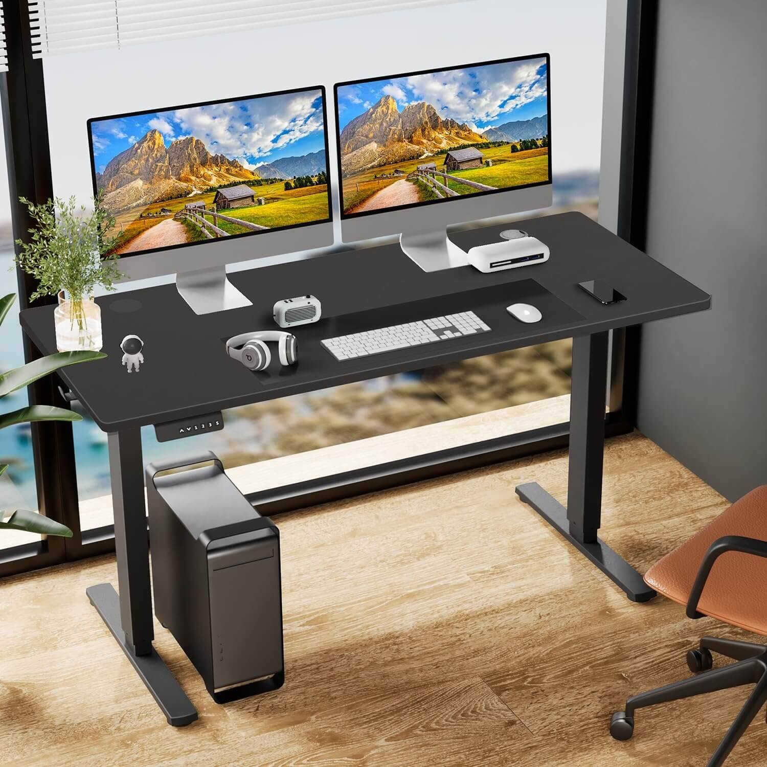 HOMAVO Electric Height Adjustable Standing Desk,Sit to Stand Ergonomic